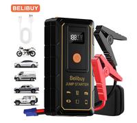TEMU Avviatore Portatile per Auto - per Benzina/Diesel 12V (Fino .0L/8.5L), per Basse Temperature, Alimentatore di Emergenza 2U tipo-C, Soluzione Perfetta Tutto-In-One, a Guidatori, Viaggi su e all'