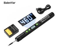 TEMU Balenyar USB Mini Saldatore Digitale Portatile con Display Digitale, Controllo Regolabile, Riscaldante in Ceramica, Ricarica Rapida, Supporto, per Riparazioni di Elettrodomestici e Progetti