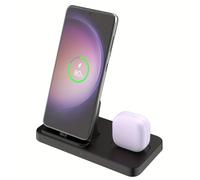 TEMU Base di ricarica per smartphone e auricolari con connessione Type-C, design universale da scrivania per modelli Samsung Galaxy e compatibile con iPhone 16/15
