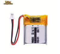 TEMU Batteria agli ioni di litio/polimeri al litio 1.0mm 2 pin 3.7V 300mAh 101920 per Mp3 MP4 MP5 GPS PSP cellulare Bluetooth