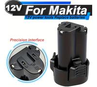 TEMU Batteria per utensili elettrici Makita 3000mAh, capacità 12V BL1013 BL1014 DF030D DF330D 194551-4 194550-6 195332-9