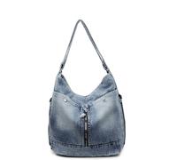 TEMU Borsa a spalla in denim personalizzata | multifunzionale e , borsa a spalla universale, adatta per al lavoro, fare shopping e a scuola | , chiusura con cerniera, stile vintage