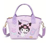 TEMU Borsa a tracolla e borsetta a animati - Borsa per trucco Kuromi, Cinnamoroll, My Melody, Hello Kitty