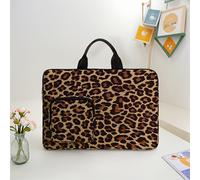 TEMU Borsa per laptop con stampa leopardata e design a valigetta - Dotata di chiusura a , tasche multiple, adatta per lavoro, scuola - Perfetta per lauree, compleanni e il , con di archiviazione