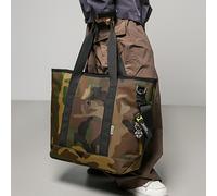 TEMU Borsa Tote in Nylon - Grande Capacità, Resistente con Tracolla Regolabile | Borsa da Spalla e Tracolla Casual per Esterni con Riflettenti & Ciondolo Portachiavi