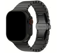 TEMU Bracciale a maglie premium in acciaio inossidabile per Apple Watch , compatibile con i modelli 10, 9, 8, 7, 6, 5, 4, disponibile nelle misure 49 mm, 46 mm, 45 mm e 44 mm.