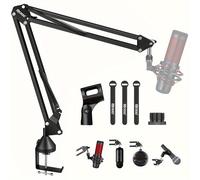 TEMU Braccio Microfono in Premium RODD AK-35 - Supporto da Scrivania con Connettore XLR per Blue Yeti, Snowball iCE, &