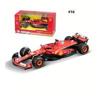 TEMU Burago 1:43 2024 Ferrari F1 Racing 16# e 55# Veicoli Diecast Modellino da