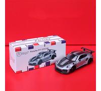 TEMU Burago per Porsche 911 GT2 RS e Stoccarda - Auto giocattolo a molla in , replica da in pressofusa, regalo per appassionati di auto (Grigio/Verde)