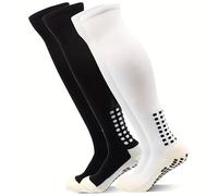 TEMU Calze da calcio a compressione sopra il ginocchio, 2 , calze da calcio unisex, calze a tubo, calze sportive