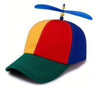 TEMU Cappello Elica in Bambù Libellula Mulino a Vento Cappello d'Oca Cappello Parasole Cappello da Baseball Primaverile
