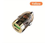 TEMU Caricatore per auto da 120W con spina Usb 100W+Type-C Pd20W Ricarica Rapida Veicolo Adattatore Anello Trazione per Xiaomi Iphone Huawei Samsung Oneplus Telefoni Cellulari