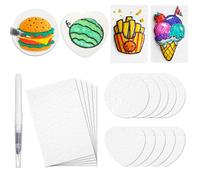 TEMU Carta per Disegno 3D con Pennello ad Acqua e Spugna Applicatore - Tocchi di Pennello Fai da Te - a 3D Istantanea per Bambini, - Tela con Effetti 3D Adatta per Uso