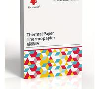 TEMU Carta termica Phomemo formato USA, stampa termica avanzata, carta termica Phomemo per stampante M08F-Letter, Brother PJ762/PJ763MFi, HPRT MT800/MT800Q, formato 8,5" x 11", 100 fogli