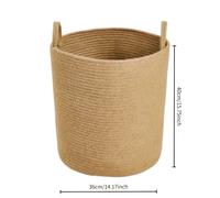 TEMU Cesto di Stoccaggio in Iuta Extra Large - Organizzatore Moderno Intrecciato per Abiti, Lavanderia e Casa, per Camera da Letto, Bagno, Soggiorno, Dormitorio, Cesti da Scaffale