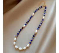 TEMU Collana da donna in , 1 pezzo, vintage ed elegante, con perle e . È una catena per clavicola e distintiva con design in , come accessorio /inverno e un regalo per i feriali.