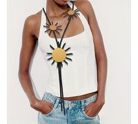 TEMU Collana Y con Motivo Solare da Donna - Design Retro Boho Chic , Gioielli in Silicone i e , Accessorio Versatile Tutto l'