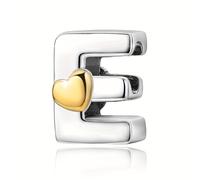 TEMU con Lettere d'Amore A-Z S925 Argentato Serie 26, Design Elegante con Perline, per di Gioielli e Oggetti di , Regalo di Compleanno o per Feste, per Chi Ti Sta a Cuore