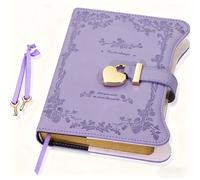 TEMU con Serratura e Chiavi per Idee Regalo Ragazze, con 360 Bordate Oro per Donne, Taccuino Riutilizzabile B6 per Scrivere