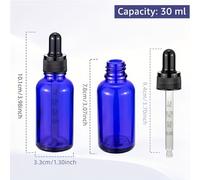 TEMU contagocce con protezione dalla luce blu, set pezzi, 30ml*2, misurazione , per erogazione oli essenziali e sieri, contenitore per e della pelle, combinazione di due