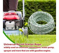 TEMU Corde Avviamento Rincorsa Diametro 3mm/0.12pollici, Lunghezza 15m/49.2ft Compatibile con Motosega STHIL, Tagliaerba e Rifilatore di Bordure , Parti per Motori di Decespugliatori