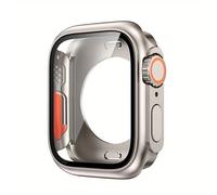 TEMU Custodia a completo 360° Change to Ultra per 44Mm 45Mm 40Mm 41Mm, parabrezza anteriore e posteriore rigido in pz, vetro per Iwatch 9 8 SE 7 6 5 4