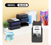 TEMU d' di ricambio PG560XL nere e CL561XL colorate per modelli Canon 560, 561, 560XL e 561XL, compatibili con stampanti Canon TS5350, TS5351, TS5352, TS5353, TS7450 e TS7451.