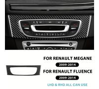 TEMU Decalcomania in fibra di carbonio morbida originale per Renault Megane RS modelli dal 2009 al 2014, adatta sia per LHD che per RHD, progettata per l'area di controllo e il vano CD