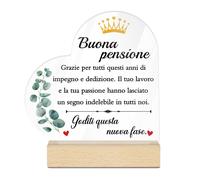 TEMU Decorazione da tavolo con acrilico a forma di Putuo Decor 1pz con base in legno, per un decoro e riconoscente questi anni di e dedizione, decorazione da tavolo per la casa, , il soggiorno, regalo