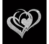 TEMU Decorazione Murale a Forma di Cuore 2D - Design con Strass, Decorazione da Parete Raffinata, Facile da Applicare - un Regalo Attento per Amata, per Qualsiasi Stile di Arredamento Casa e Auto!