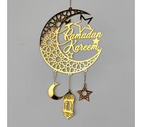 TEMU Decorazioni Ramadan Kareem Cavo, Ornamenti Ramadan Kareem in Acrilico Eid Ciondolo Luce Eolica Luna a Forma di Stella Decorazioni Ramadan per Appendere a Muri Finestre