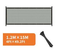 TEMU DELLNA 1 pezzo, Privacy per Giardino, Recinzione per Privacy con Anello per Cavo, per Piscina, Giardino, Patio e - Grigio