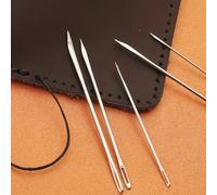 TEMU Deudy Kit di 14 aghi da cucito per pelle, aghi da cucito a per pelle ago triangolare, ago per sacchi, spilletto, kit di aghi da cucito a per pelle per tappezzeria, pelle, tappezzeria in tela da