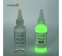 TEMU di slime liquido magico Kidmido, set pezzi, 2X2 Fl Oz - Uno e uno che si illumina al buio, regalo e artigianato