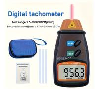 TEMU Digitale Portatile VVIA - Misuratore RPM Laser Senza Contatto per Ruote, Motori & Torni, Gamma 2.5-99,999 RPM, Precisione 0.01%, Funzionamento a Batteria (Batterie Non Incluse)