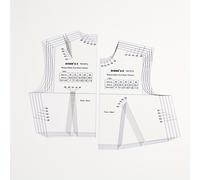 TEMU DIHAN YA101 Righello Multidimensionale in Plastica per Blocchi di Riflessi di Abbigliamento Base per Donna, Righello per Cucito e Quilting, Righello da Taglio per Abbigliamento