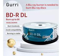 TEMU Dischi Blu-Ray Gurri BD- capacità di archiviazione da 25G/50G, dischi vuoti per bruciare e , confezionati in un contenitore da 25 pezzi (richiede un bruciatore Blu-Ray)