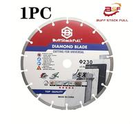 TEMU Disco da taglio diamantato da 230 mm di BUFF STACK - all'uso per tagliare , malta, cemento e pietra