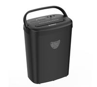 TEMU Distruggi documenti a taglio trasversale ad capacità da 12 fogli per ufficio - P-4, contenitore da 6,6 gal | Funzionamento silenzioso e portatile | Gestisce carta, CD, posta