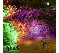 TEMU Faretto Solare con 9 LED - Luci Colorate da Esterno per Giardino e Prato, Facile da Installare, per Pareti Esterne, Scale, , Cortili, Piscine e Principale per Illuminare lo