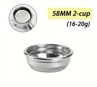 TEMU Filtro da caffè singolo 58 mm, ciotola scolapiatti in acciaio inossidabile non pressurizzato per E61 GAGGIA Barsetto, portafiltro senza , accessori per macchina da