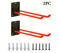 TEMU Ganci da Garage, Confezione Ganci da Garage in Acciaio Resistenti con Rivestimento Antiscivolo, Ganci da Muro per Appendere Bici, Pala, e Attrezzi da Giardino