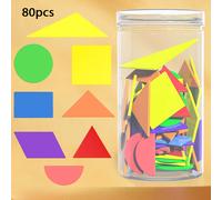 TEMU geometriche colorate, ausili per il conteggio, adatte al riconoscimento delle piatte, comprensione dei grafici, ideali come premi e regali