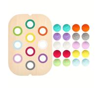 TEMU Gioco educativo in legno multicolore per bambini, con per riconoscere e le quantità, manuale di attività e gioco per lo del , regalo per Halloween, Natale e compleanno