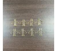 TEMU Graffette a forma di aereo placcate in oro. Design e antiruggine, per fissare documenti e aggiungere un tocco di stile. Portatili per regali o come segnalibri