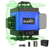 TEMU GZG 1 Set Laser 4D Linee 360, Laser Autolivellante, Laser , Laser 360 con Autolivellante, 1 Batteria e Telecomando