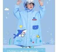 TEMU Impermeabile con Cappuccio per Ragazzi Stile Squalo Blu - Materiale EVA, , per Attività All', Ciclismo e in Campeggio, Alta Qualità e Resistente. Design per Bambini