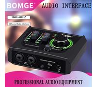 TEMU Interfaccia Audio USB BOMGE Mini 2 Canali per Registrazione, Streaming e Podcasting con Interfaccia XLR - Qualità Studio per Chitarristi, Cantanti, o