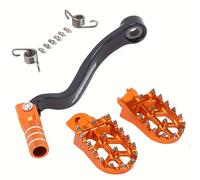TEMU JFG RACING Set di pedane per motocicletta e leva di cambio pieghevole - Compatibile con 65-990 SX SXS SXS-F EXC MXC EXC-G SX-F EXC-F XC XC-F SMR TE TC FE FC Motocicletta da