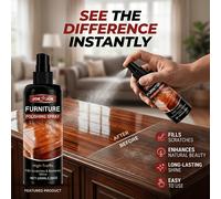 TEMU JOK JOK 3.38OZ Spray Lucidante per Mobili - Riempitivo Antigraffio per Legno, Restauratore e Protettore per Armadietti, Tavoli e Pavimenti in Legno